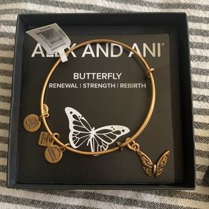 Alex and Ani Gold Butterfly Bracelet 🦋 NWT
